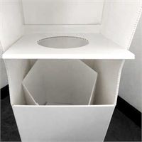 COLONNA DISPENSER GEL E GUANTI CON CESTINO
